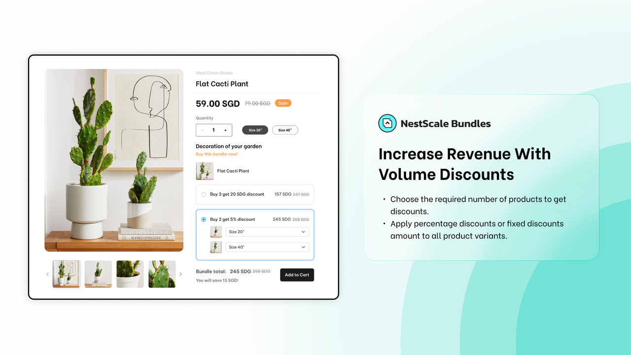 Increase revenue with volume discounts