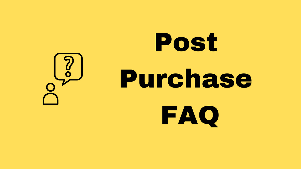 post purchase faq