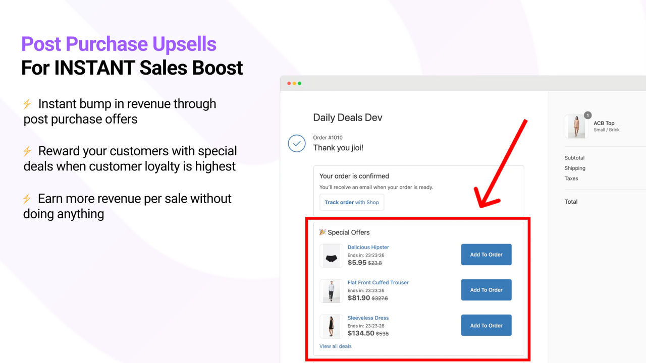 Post Purchase Upsells For INSTANT Sales Boost