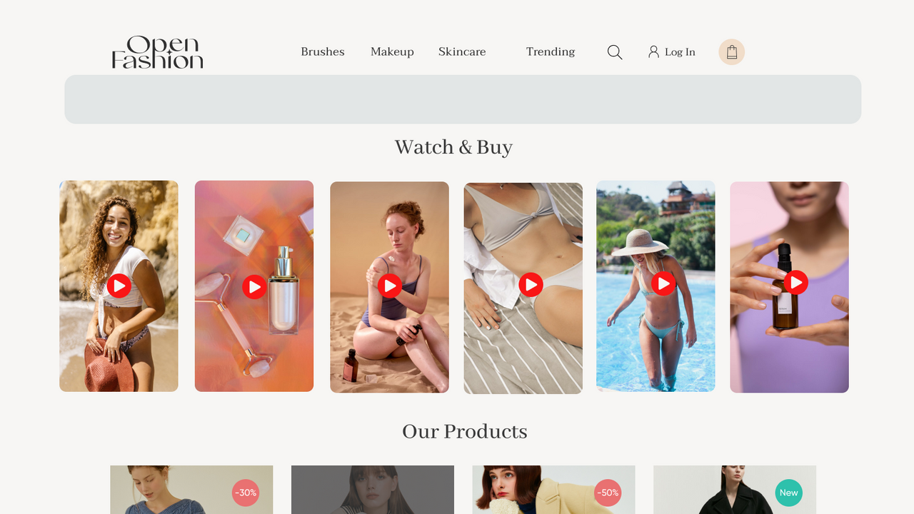 Shoppable videos & Popup video