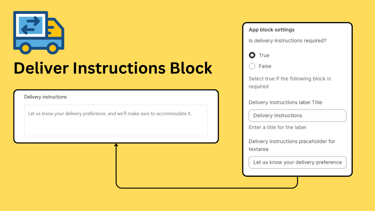 TSS Checkout Customization - Delivery Instruction