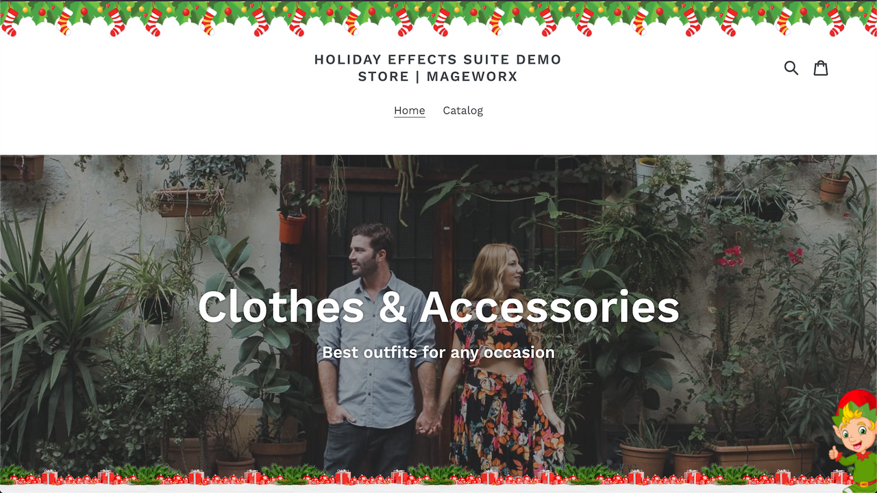 Holiday site effects―any holiday & custom images