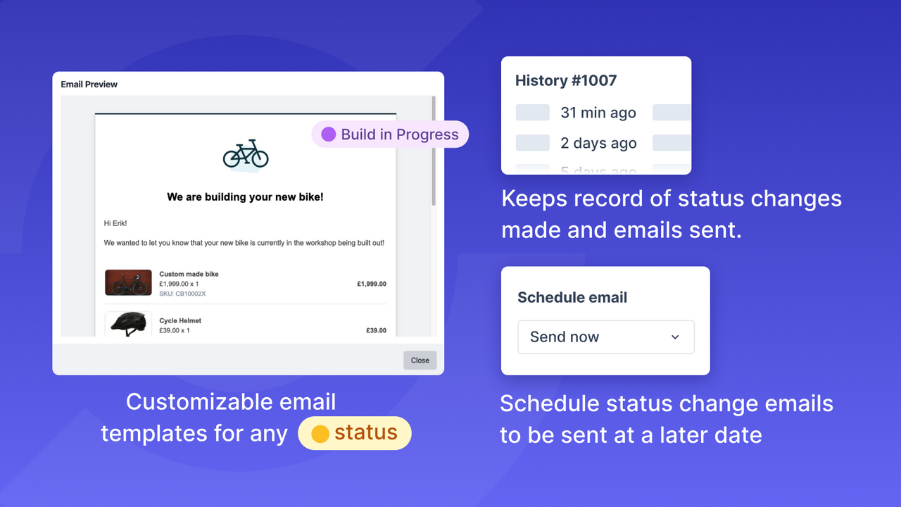 Customizable email templates