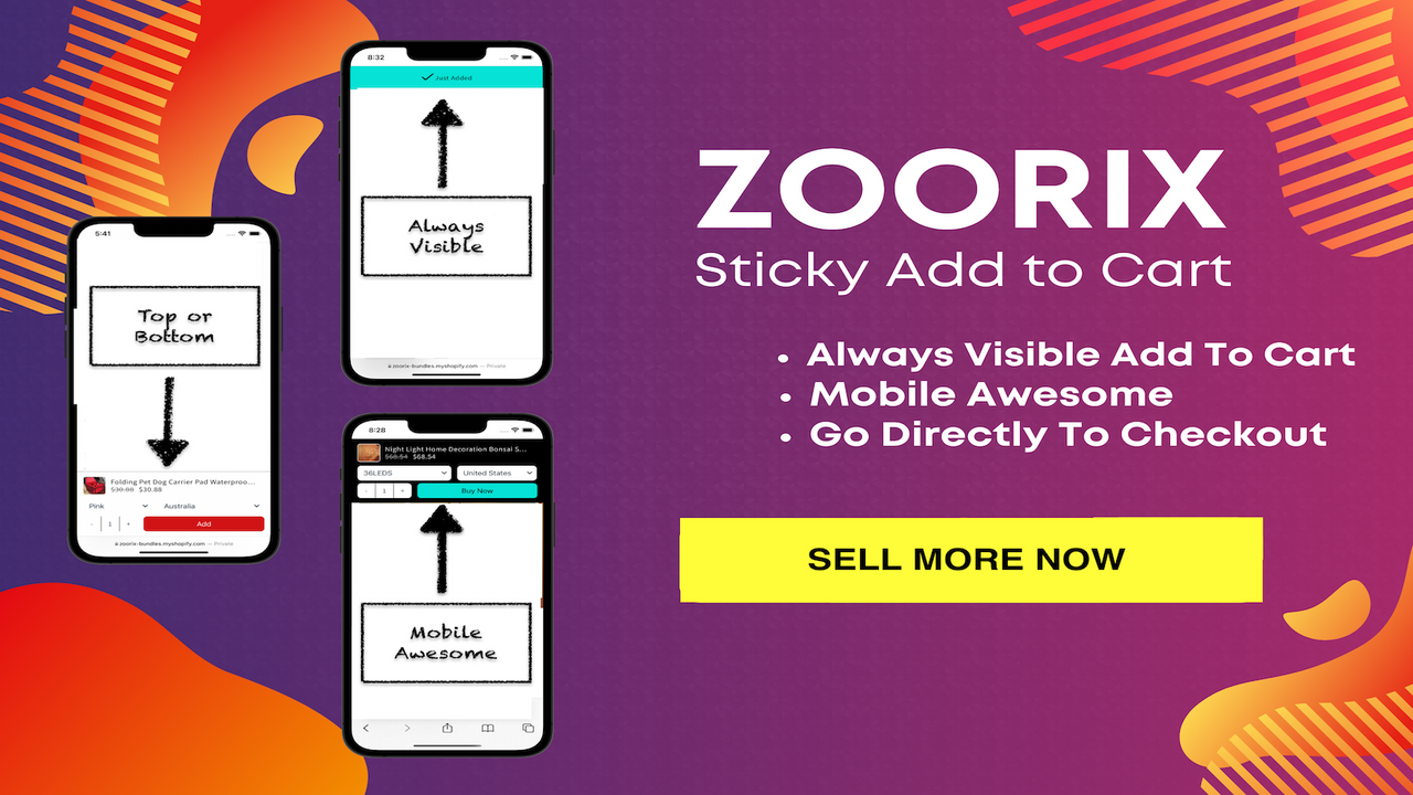 Zoorix Sticky Add To Cart Bar