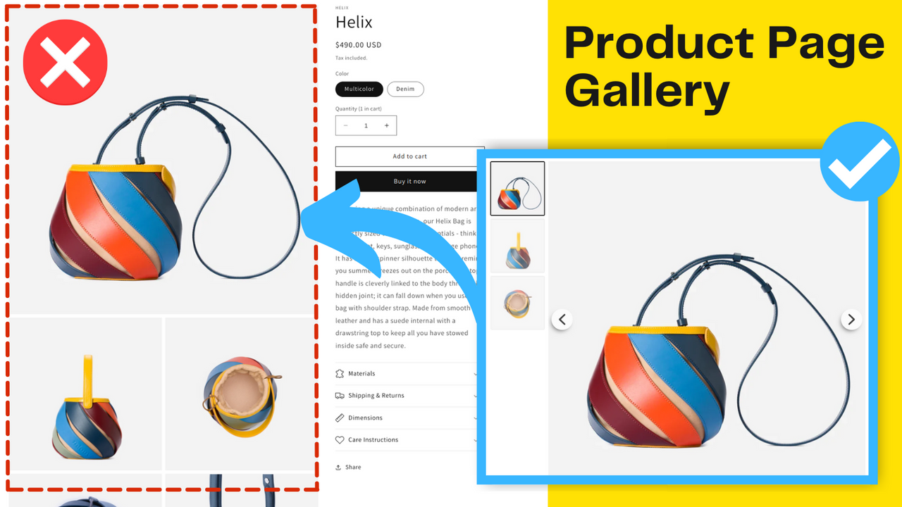 Desktop Product Page Slider