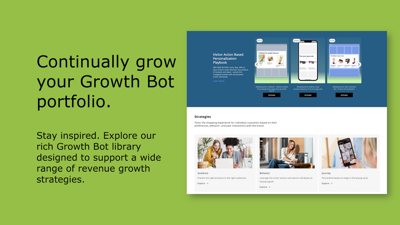 Continually grow your Growth Bot portfolio.