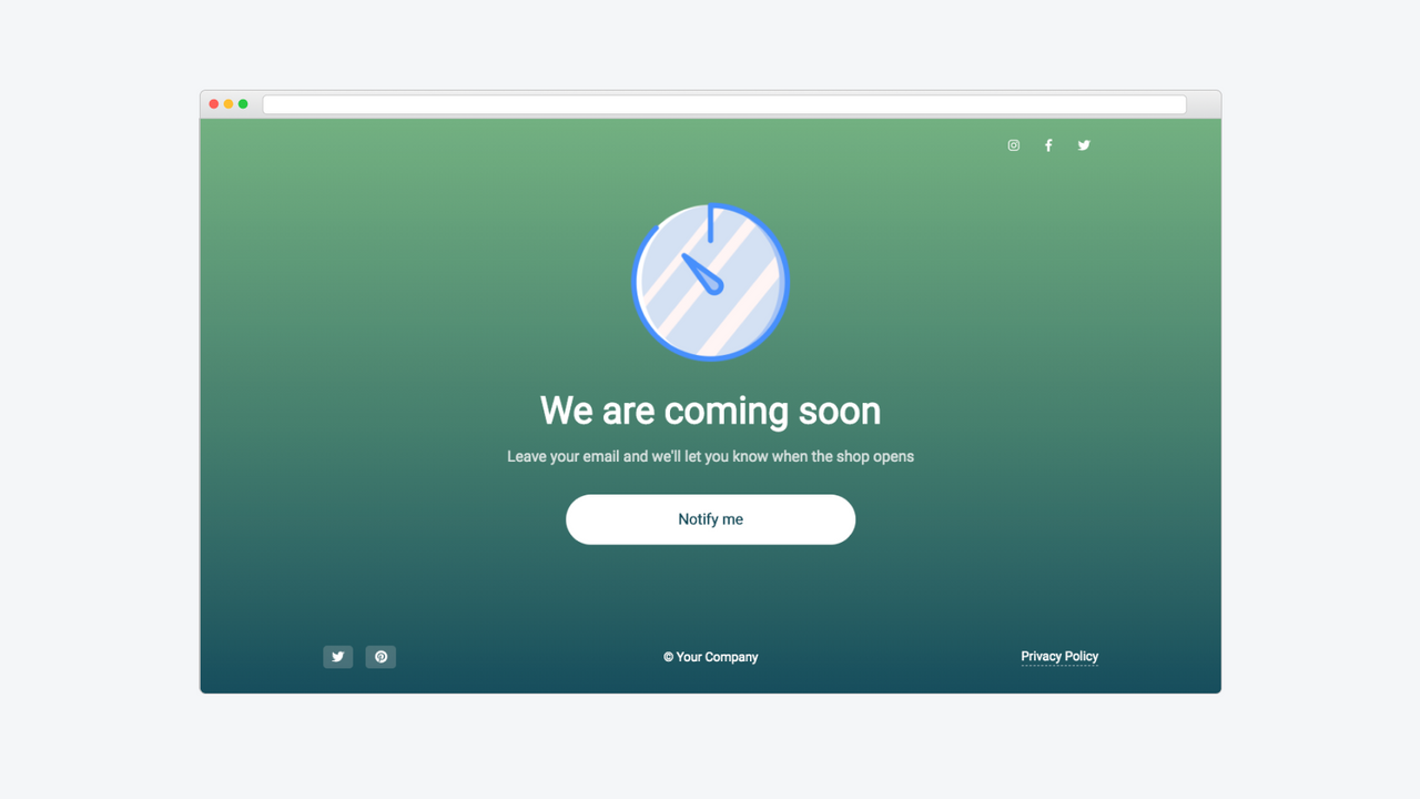 Coming Soon Pre‑Launch Builder