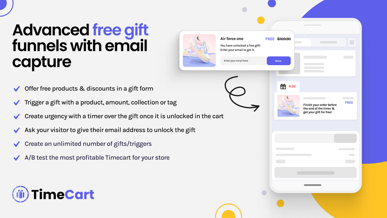 Free Gift | Email Capture | Email pop up | Lead Capture