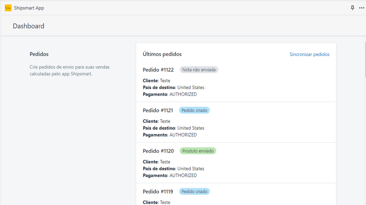 Visualize os pedidos de forma fácil no dashboard