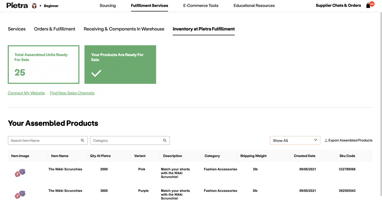 Manage Inventories