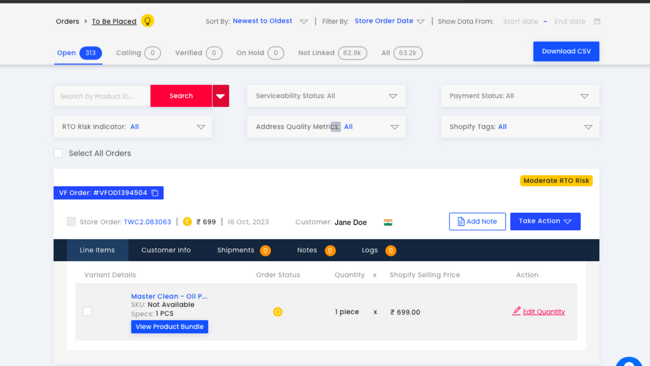 Multi Level Built-In Order Management System