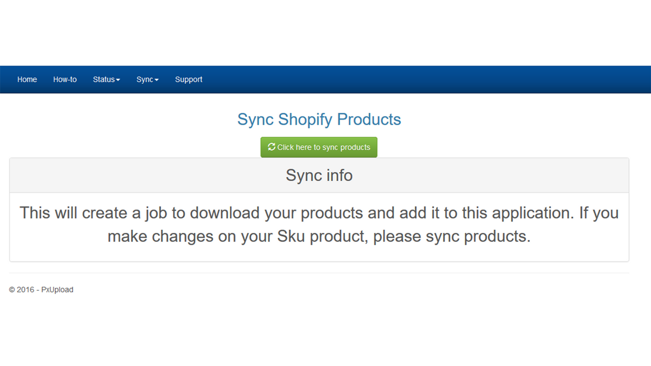 Sync Products