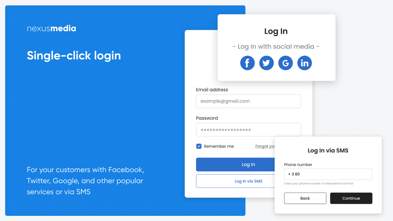 Single click social login for your customers with Facebook, etc