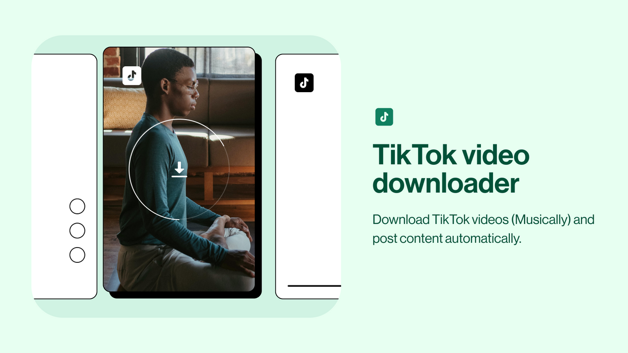 Download TikTok videos and post content automatically.