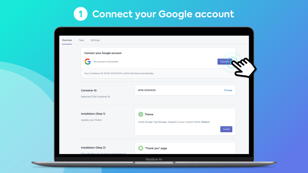 Easy Tag - Connect your Google account