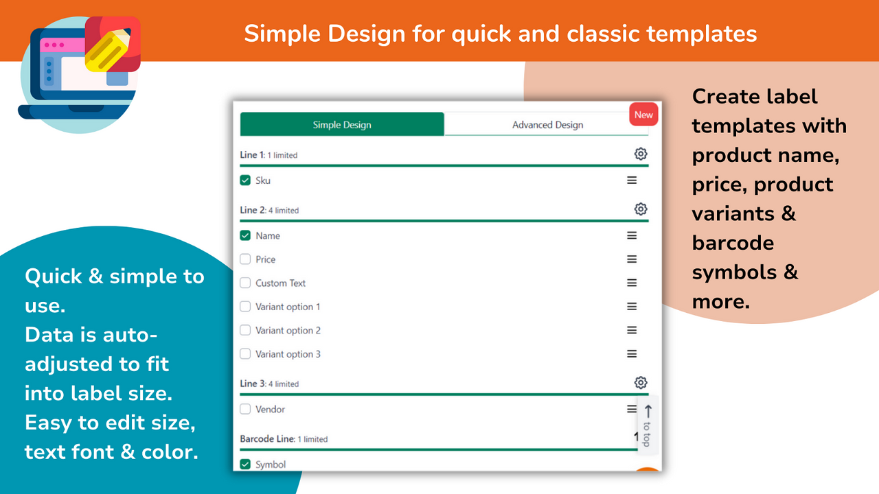 Simple Design for quick and classic templates