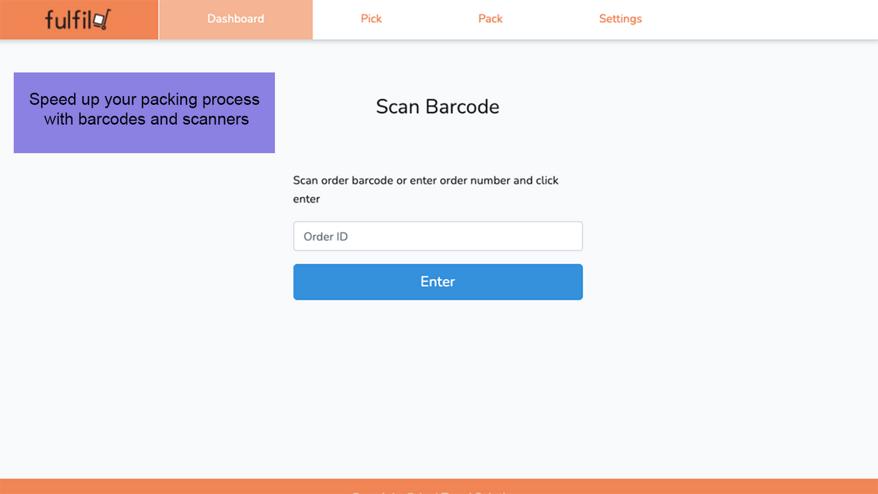 Speed up your packing process with barcodes and scanners