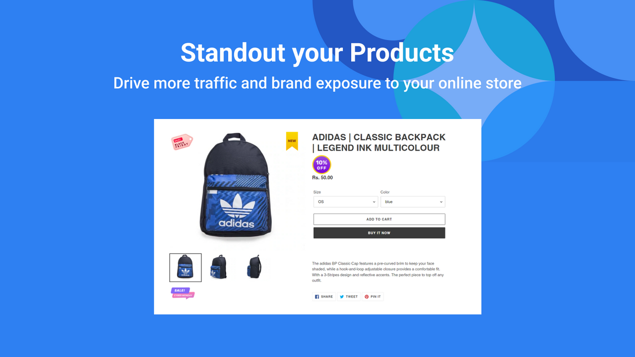 Product Detail Page with Badges