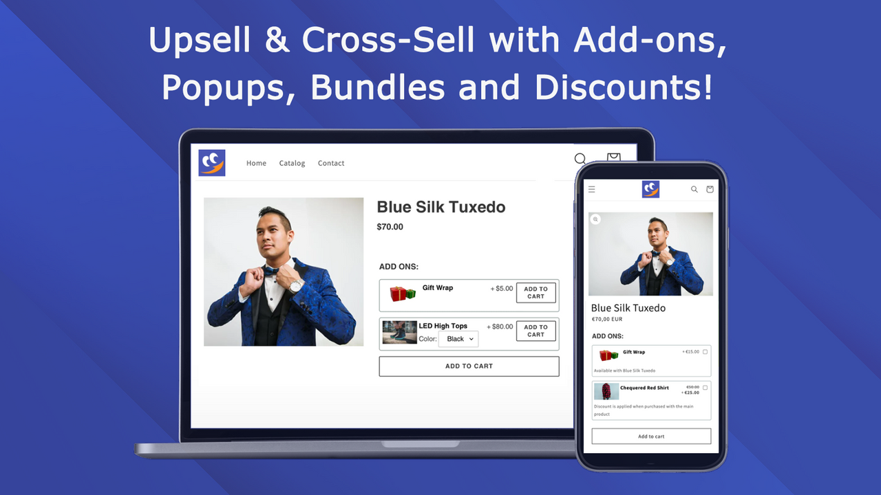 Upsell & Cross-sell Product Add-ons