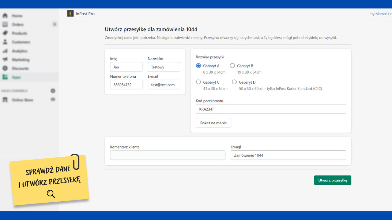 Edycja danych przewozowych | Shipping data editor