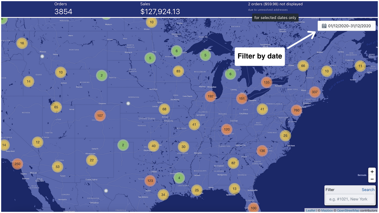 Naksalite - Map your orders - Detailed country level view