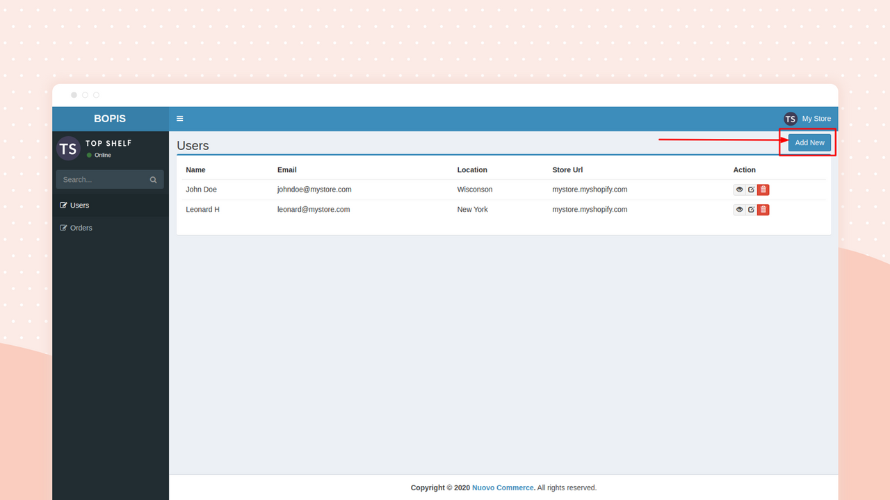 Add users to manage orders for different locations