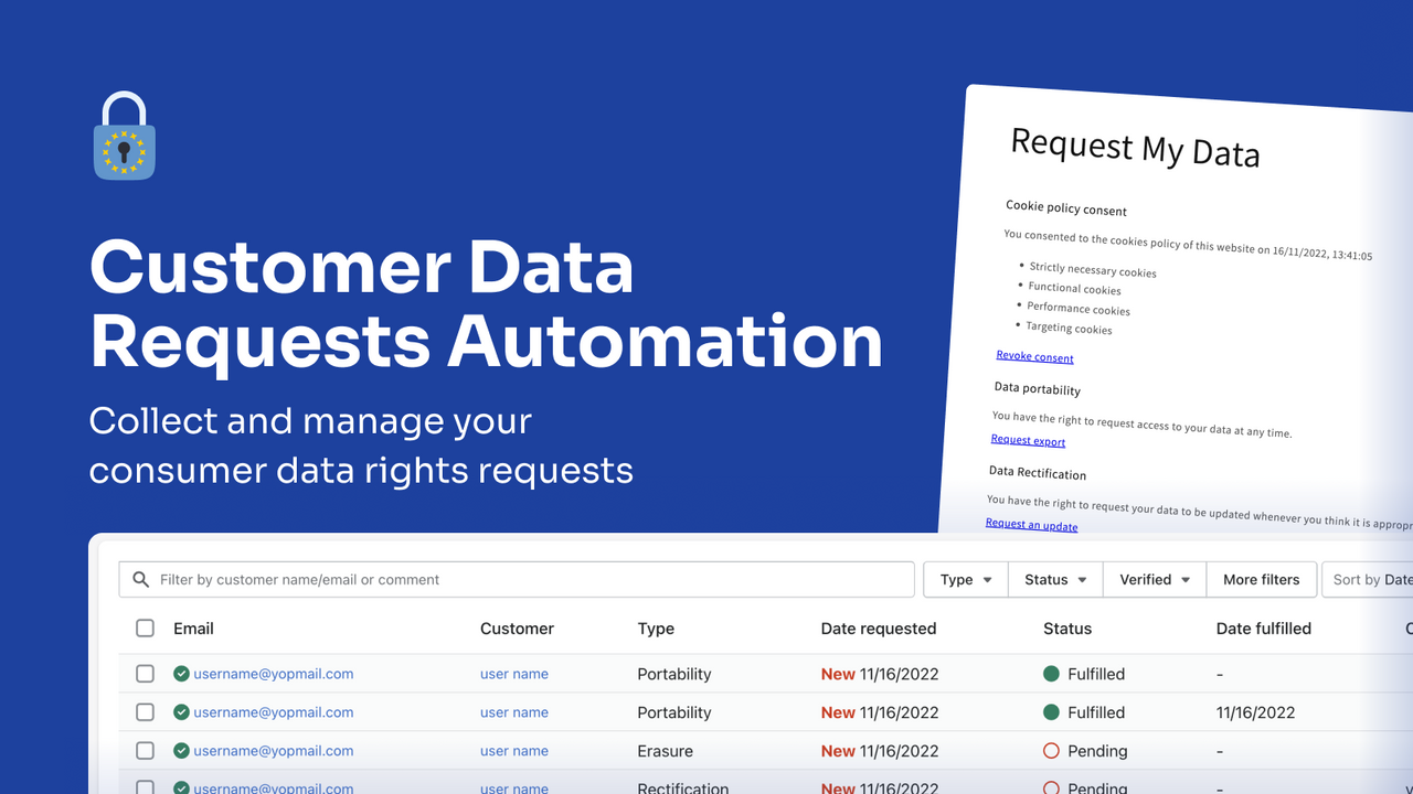 Pandectes GDPR Compliance - Customer Data Requests Automation