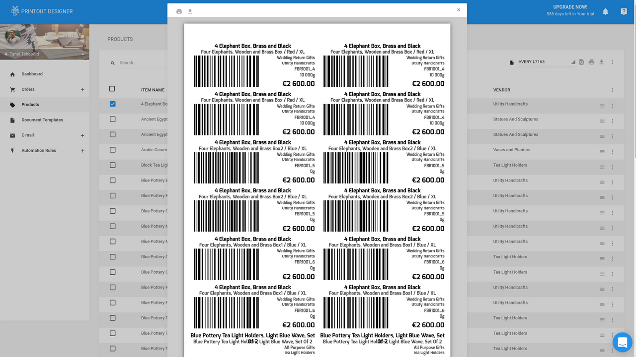 Create labels in any size and format