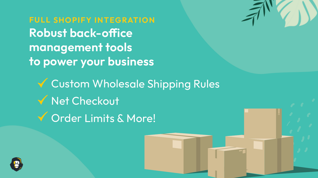 Custom shipping, net terms, order limits