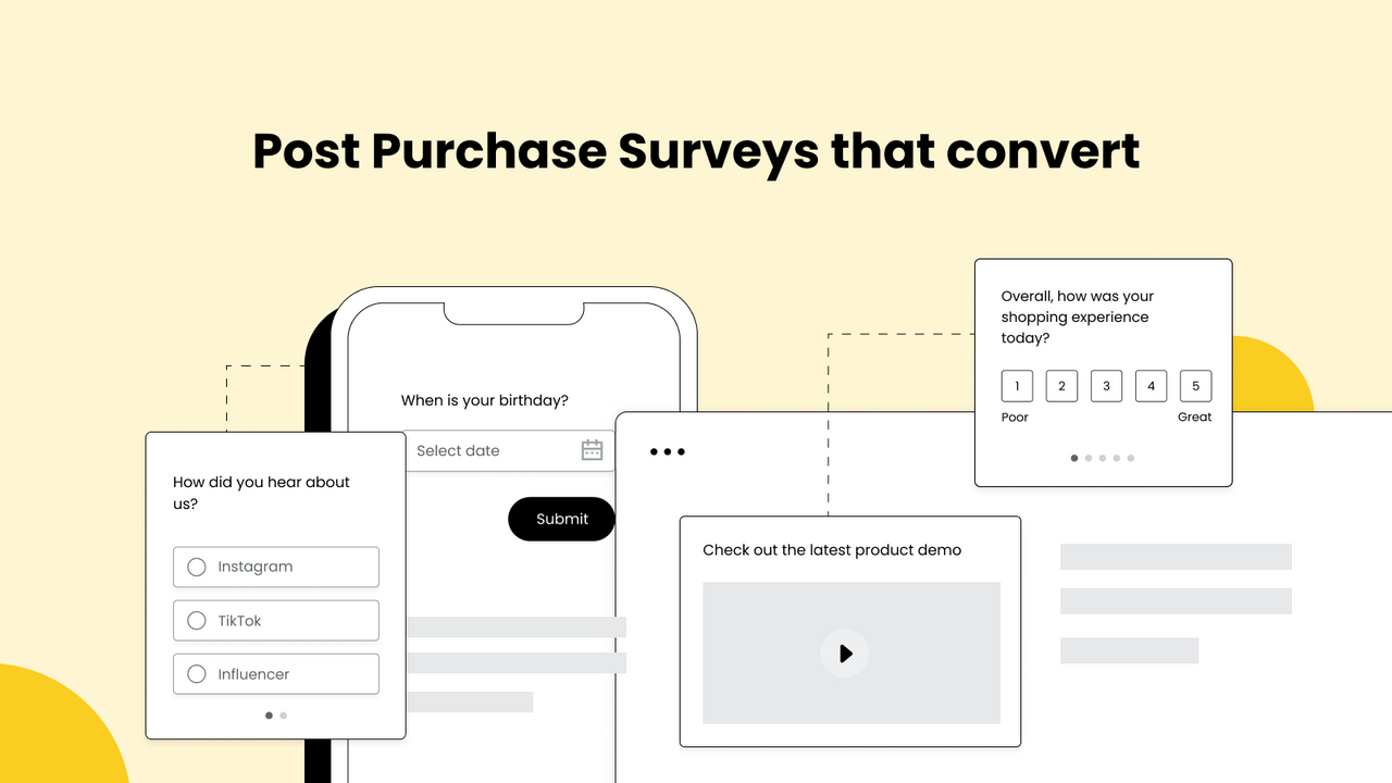 nudgem Post Purchase Surveys