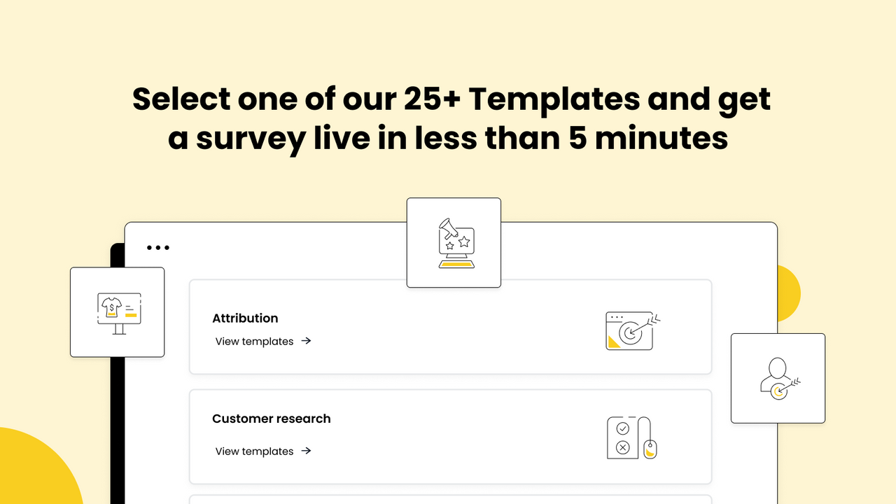 post purchase survey templates