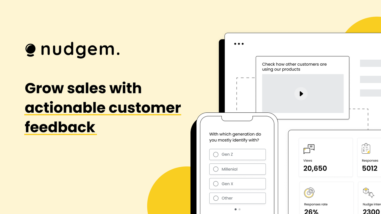 nudgem Post Purchase Surveys