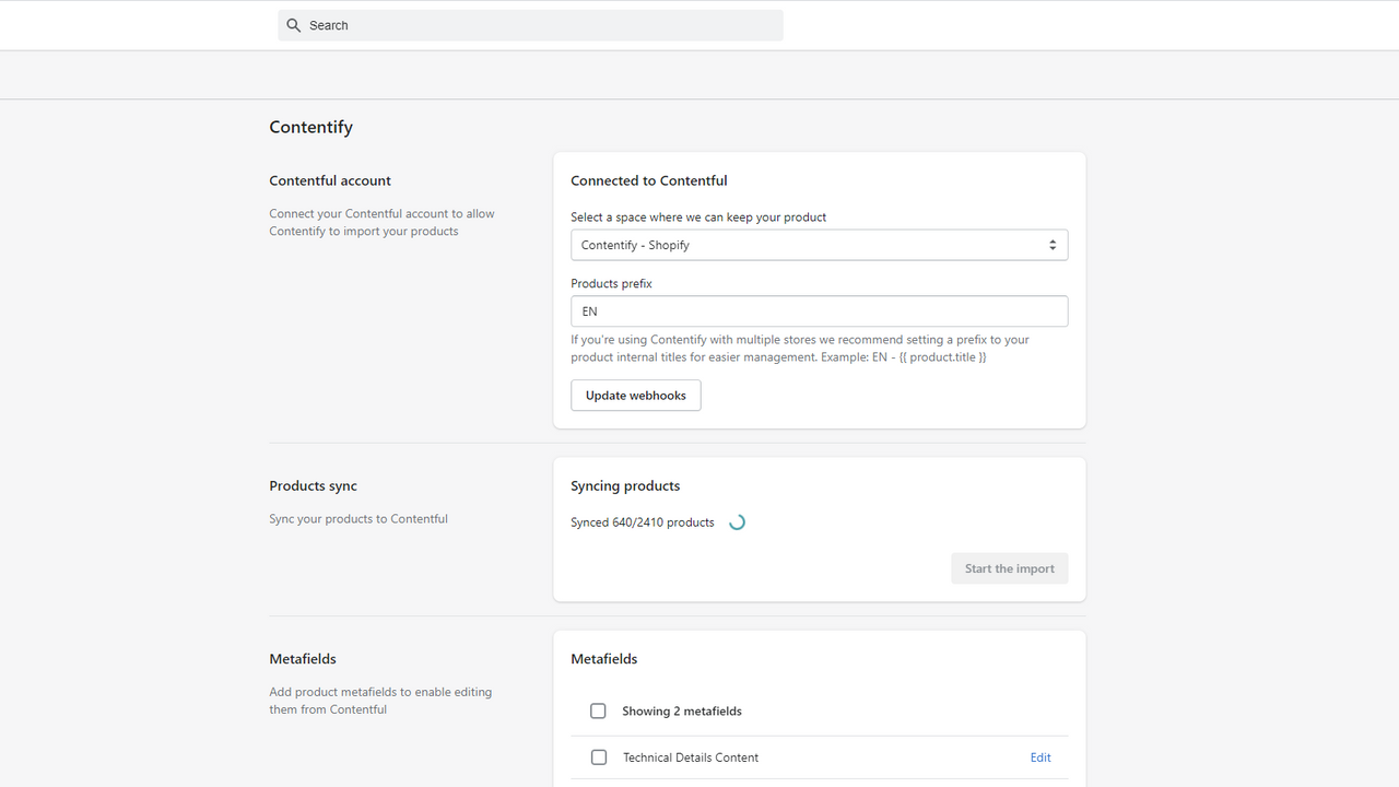 Easily manage settings and customize import workflow