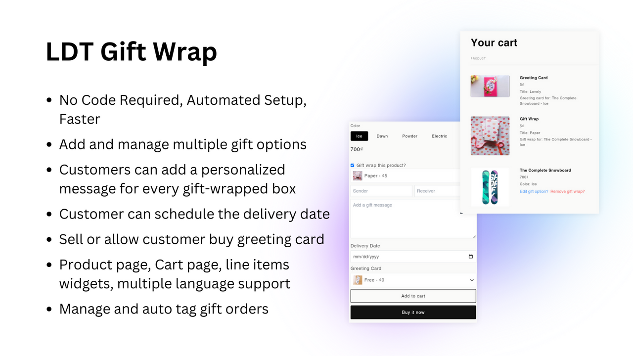 LDT: Gift Wrap, Custom Option