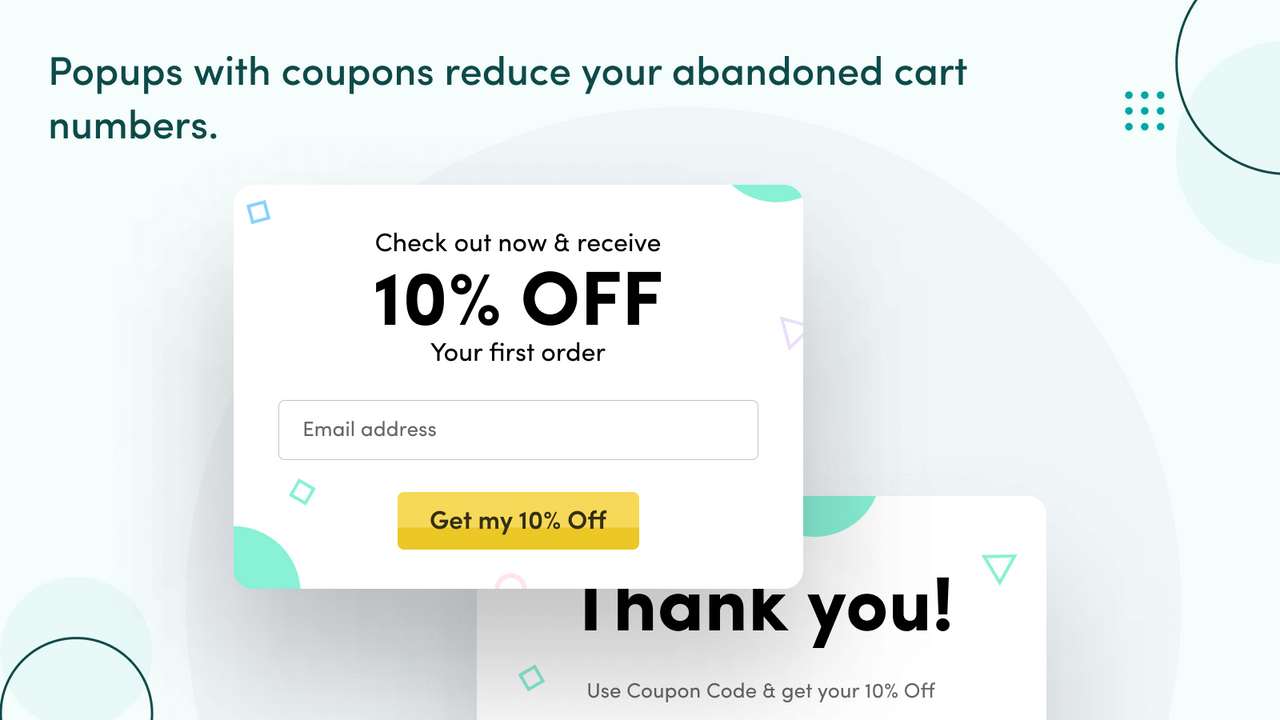 Popups w/ Coupons reduce your ACR.