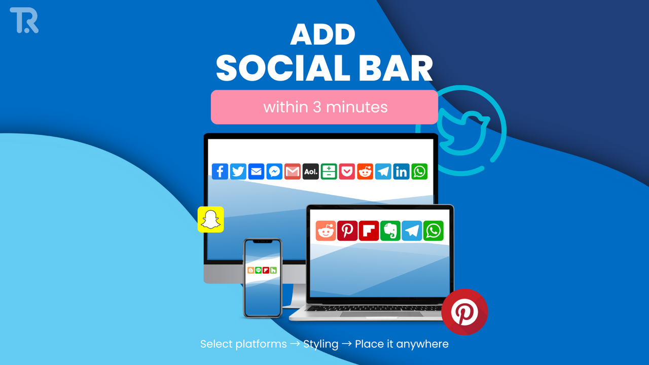 TRANH ‑ Social Media Share bar