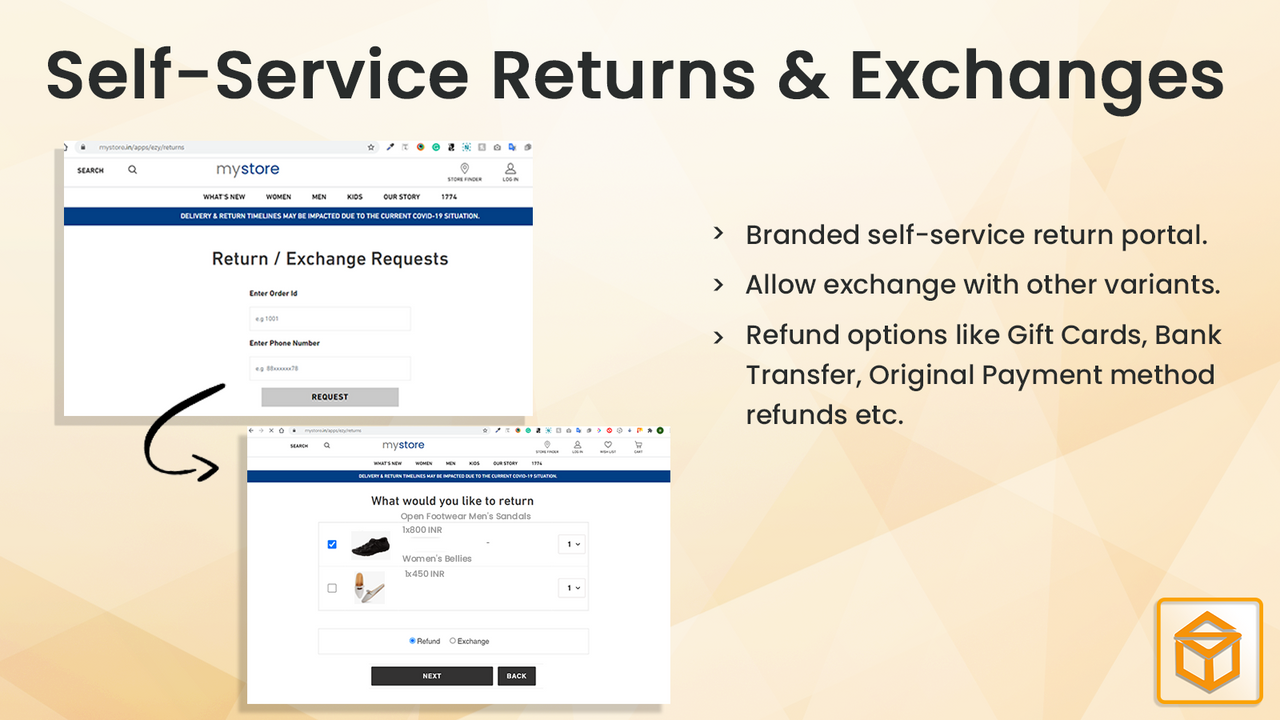 Self - Service eCommerce Returns & Exchange Automation