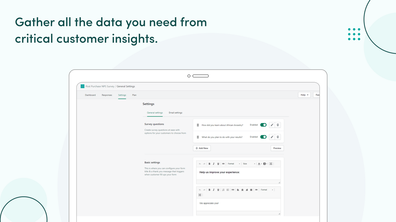 Gather all the relevant data from PPS NPS dashboard analytics.