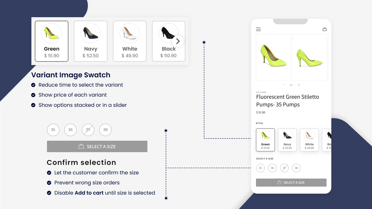 Variant Image Swatch - Variant Options Swatch King Shopify