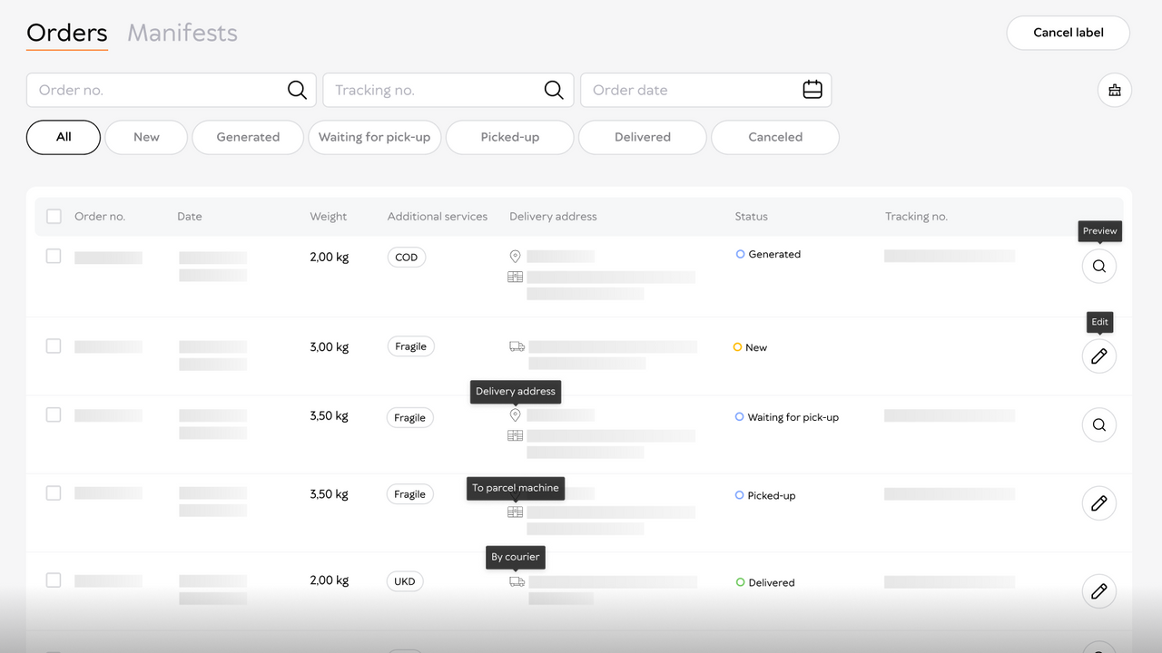 Centralize order management, perform bulk operations with ease.