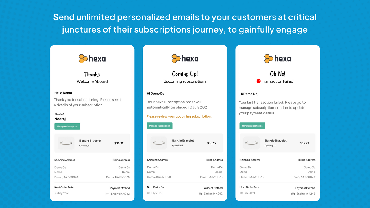 Personalized customer emails to smartly engage