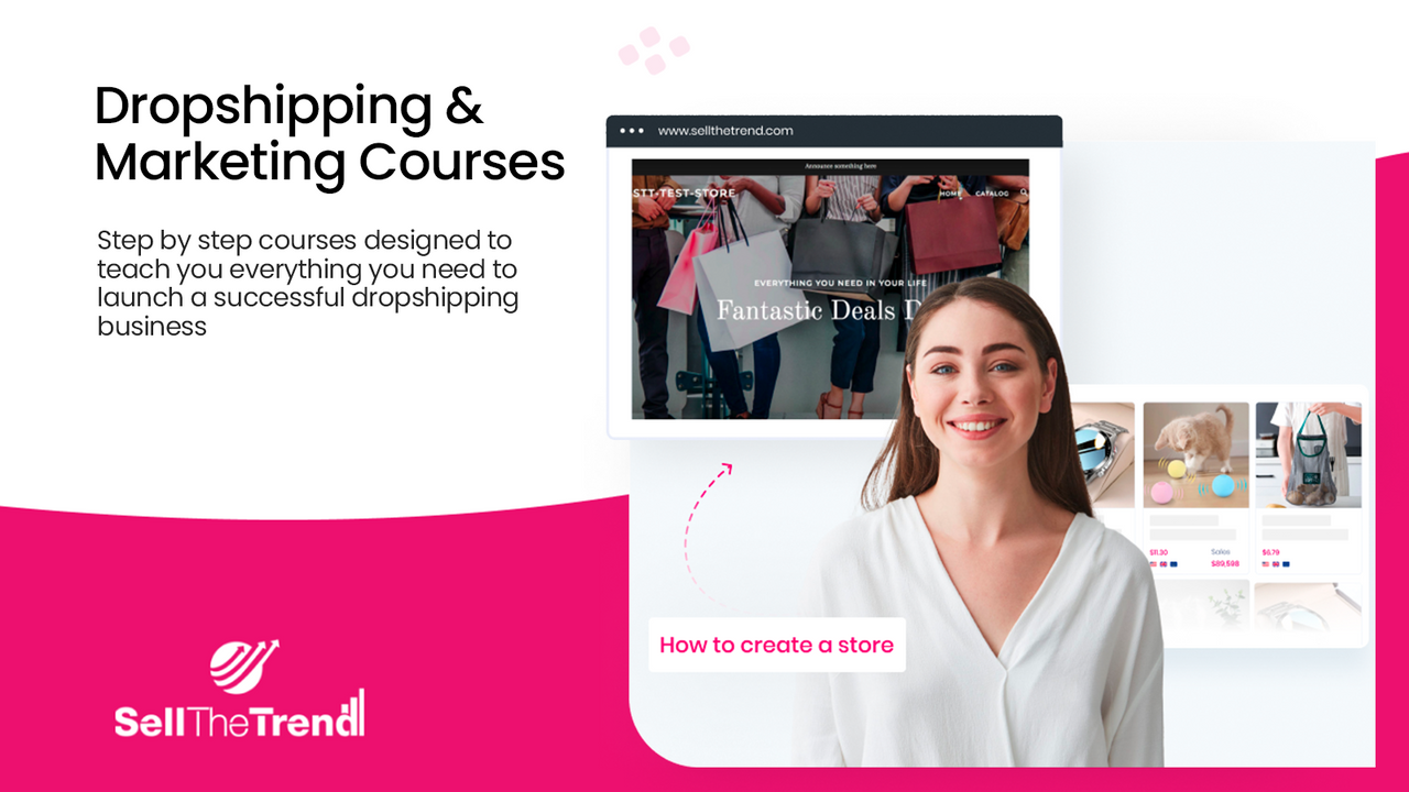 Dropshipping & Marketing Courses Included