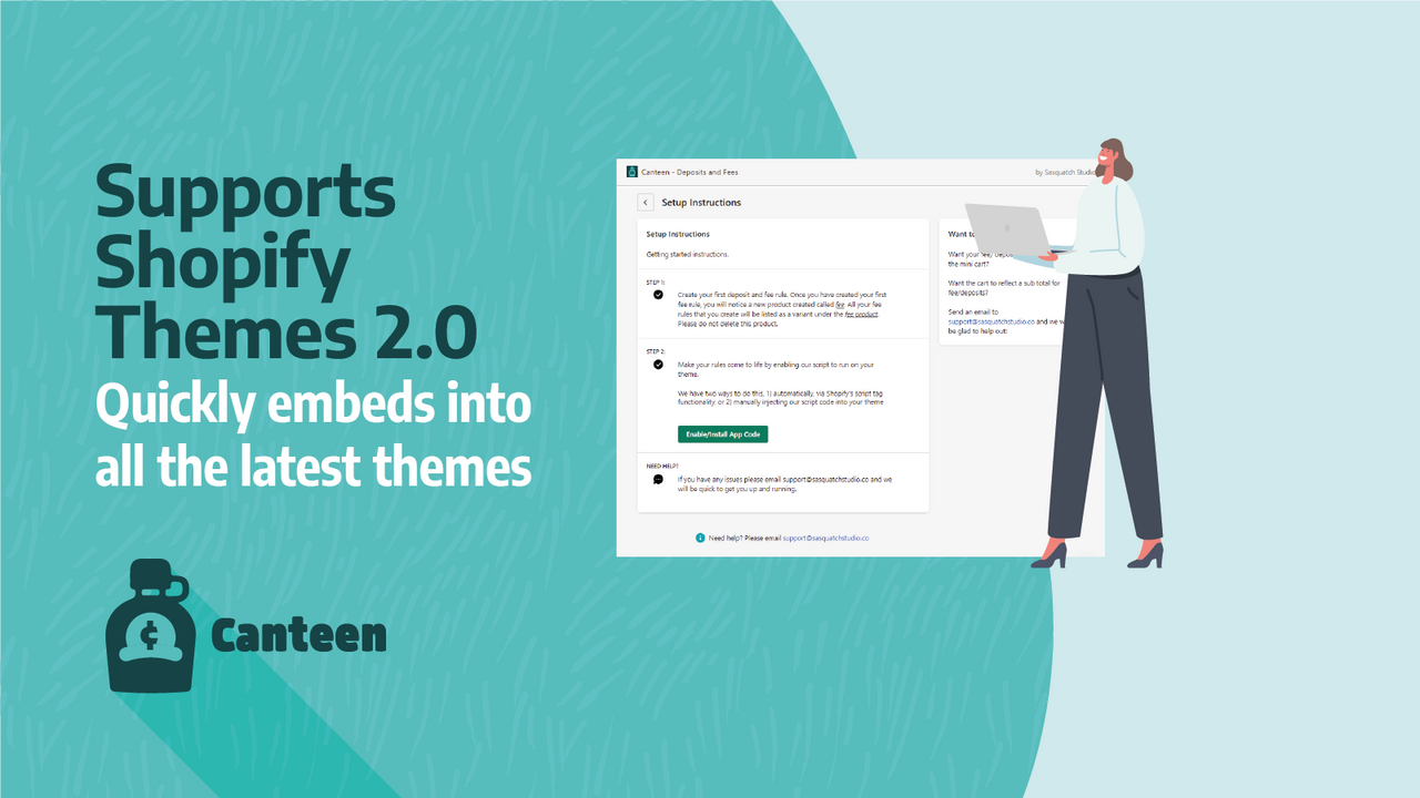 Supports Shopify Themes 2.0