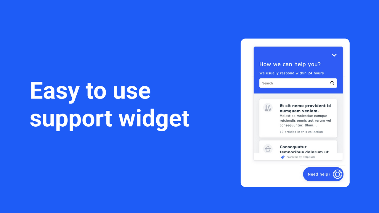 Helpsuite - knowledgebase and support widget