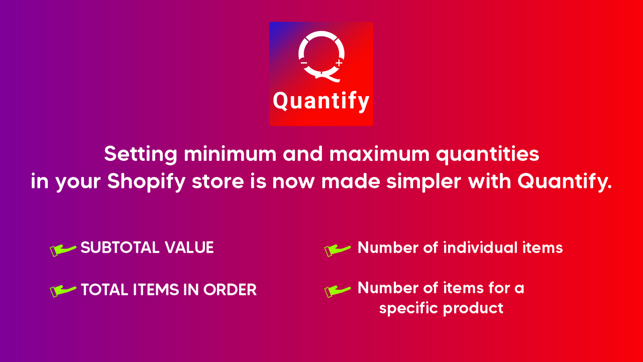 Setting Min-Max Quantities now made Easy