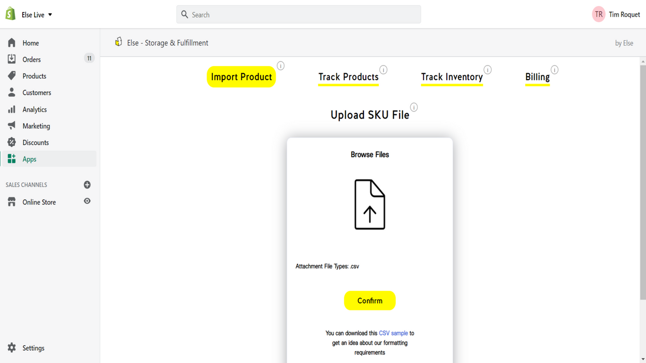 Else ‑ Storage & Fulfillment