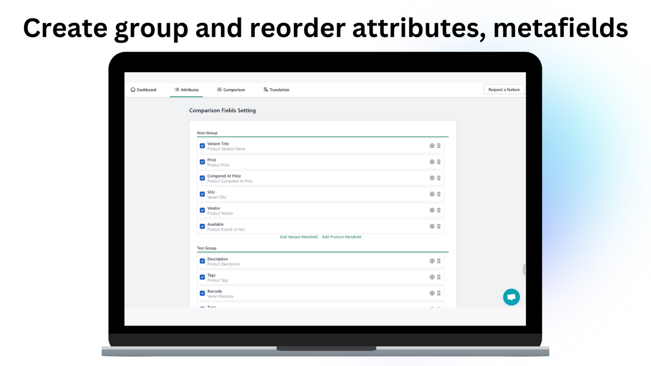 Compare Fields & Groups