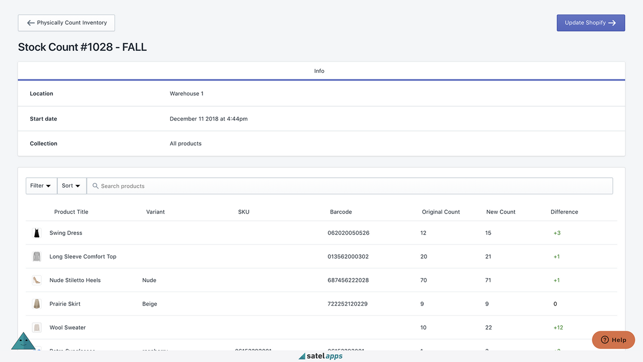 View the discrepancy report