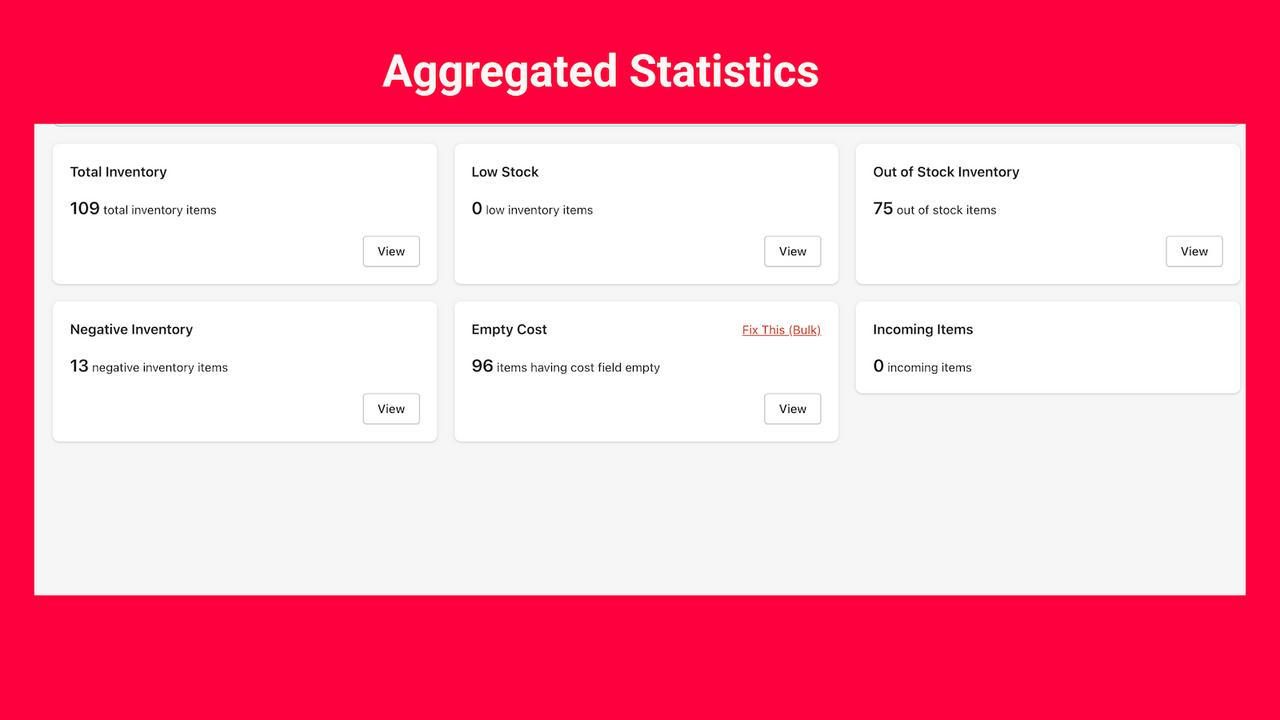 Aggregated stats
