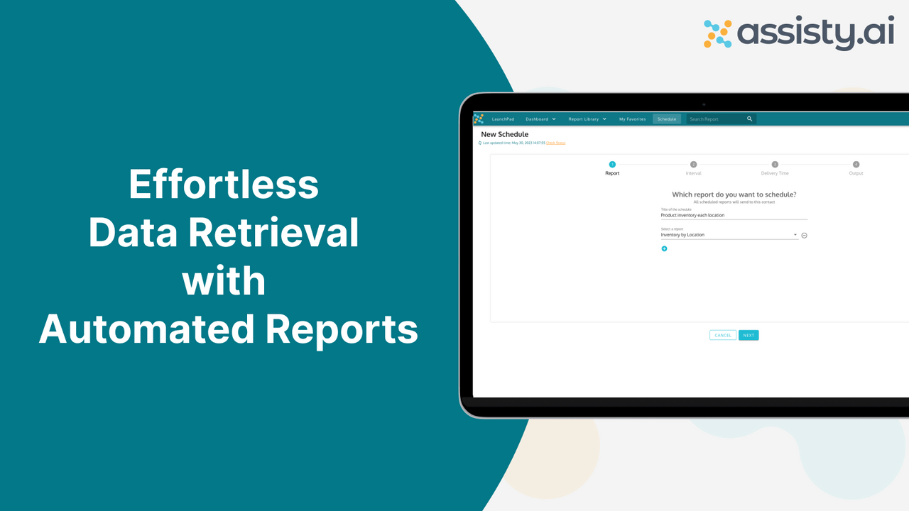 Schedule reports to emails